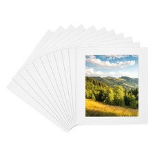 11PACK 4x4 Mat for 4x4 Photo Precut Picture Frame Mat Board White