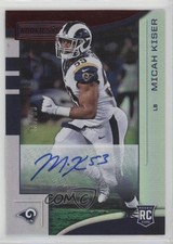2018 Panini Rookies & Stars Longevity Signatures 30/99 Micah Kiser #197 Auto e6p