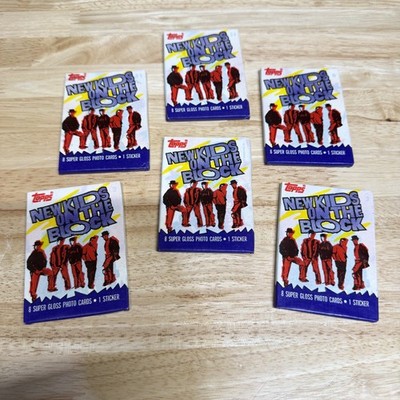 Topps New Kids On The Block Trading Cards 6 Packs SEALED - 1989