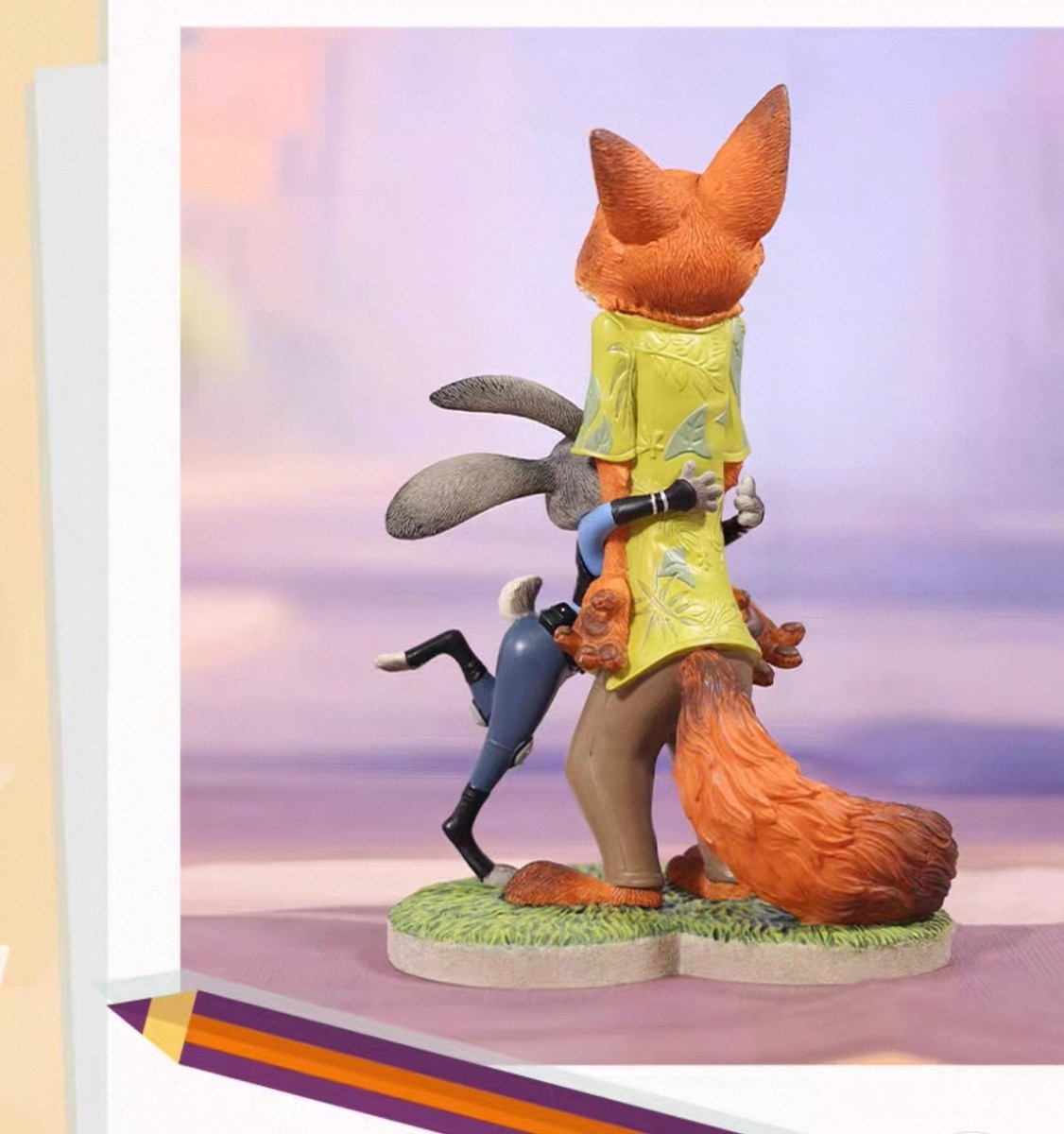 Authentic Disney Zootopia Nick Wilde Judy Hopps Figurine Shanghai