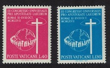Vatican Third World Apostolic Laity Congress Rome 2v 1967 MNH SG#506-507