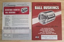 Thomson Industries Manhasset 1957 Ball Bushings 10pg Dealer Brochure Original