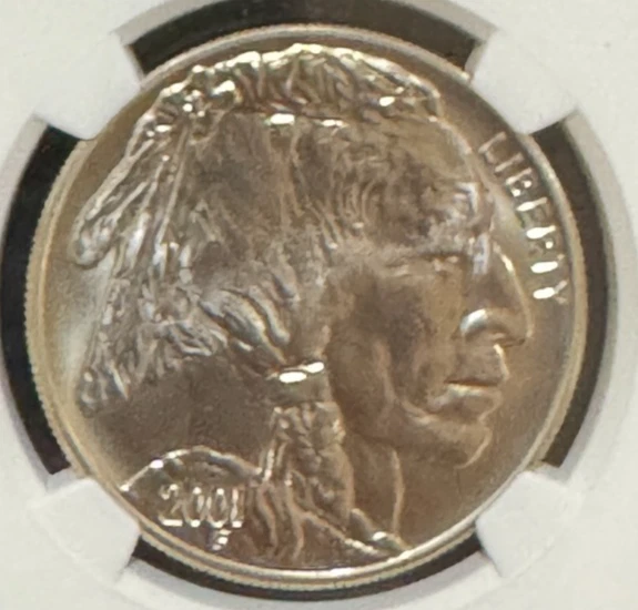 2001 D MS 69 $1 Buffalo Silver Dollar Coin (NGC Certified) - Image 3 of 4