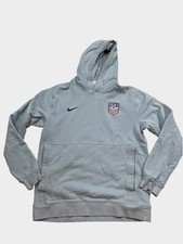 Gray Nike Team USA Soccer Hooded Sweatshirt H...