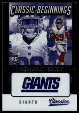 2021 Panini Classics Kadarius Toney #CB-KT Classic Beginnings