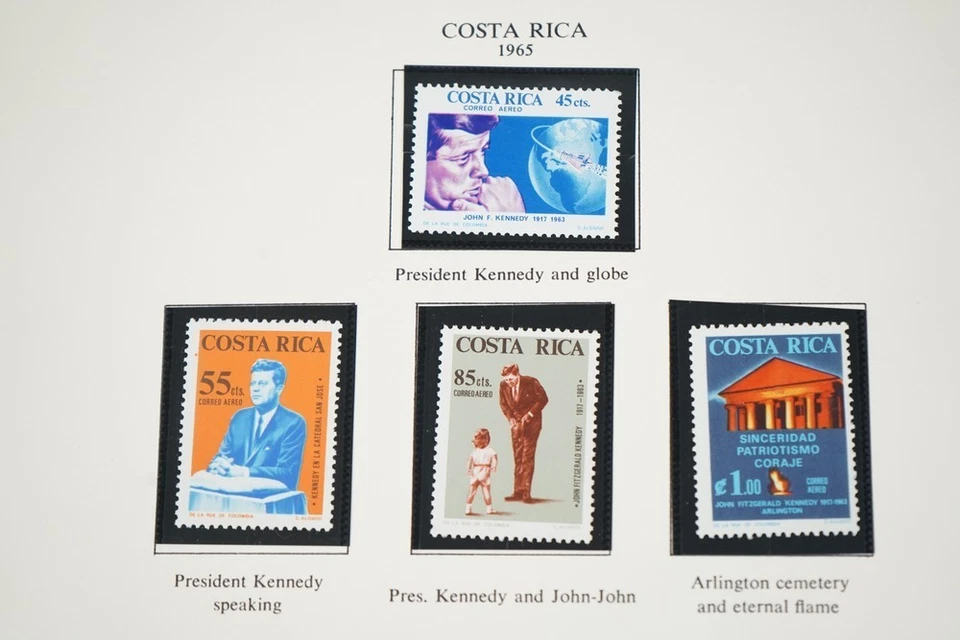 COLECCIÓN MUNDIAL C-E AÑOS 60 JFK COMO NUEVA DE 120 SELLOS Y 35 S/S EN ÁLBUM MINKUS Foto 2 de 4
