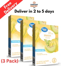 (3 pack) Great Value Sugar-Free Tropical Melon Drink Mix, 0.5 oz, 10 Count