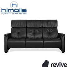 Himolla 4978 Leather Three-Seater Anthracite Dark Gray Sofa Couch