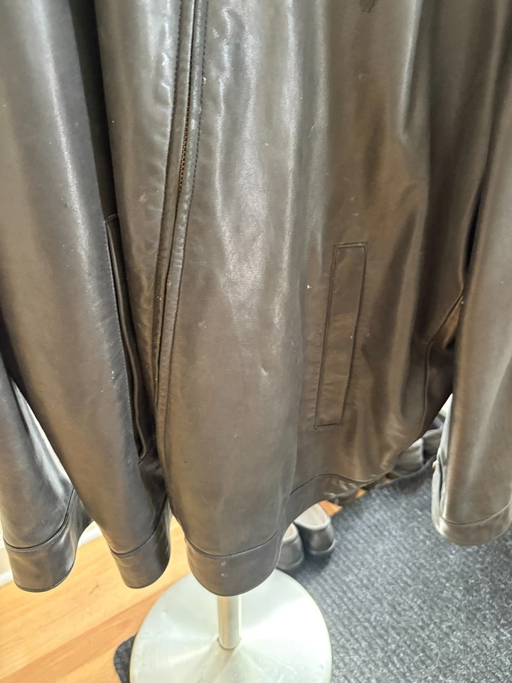 Ralph Lauren Polo Chaqueta de Cuero 3XL Big Bison Marrón Foto 4 de 4