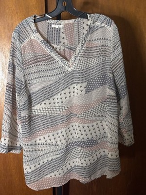 Women s Plus Size 1x Maurice s Brand Blouse Multi Colored