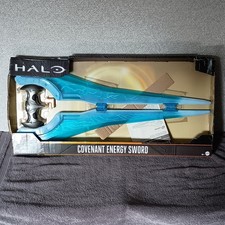 HALO Covenant Energy Sword Replica - Plastic Blade/Handle, Blue/Black