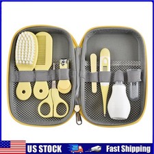 Baby Grooming Kit, Infant Safety Care Set with Hair Brush Nail Clipper Gift US