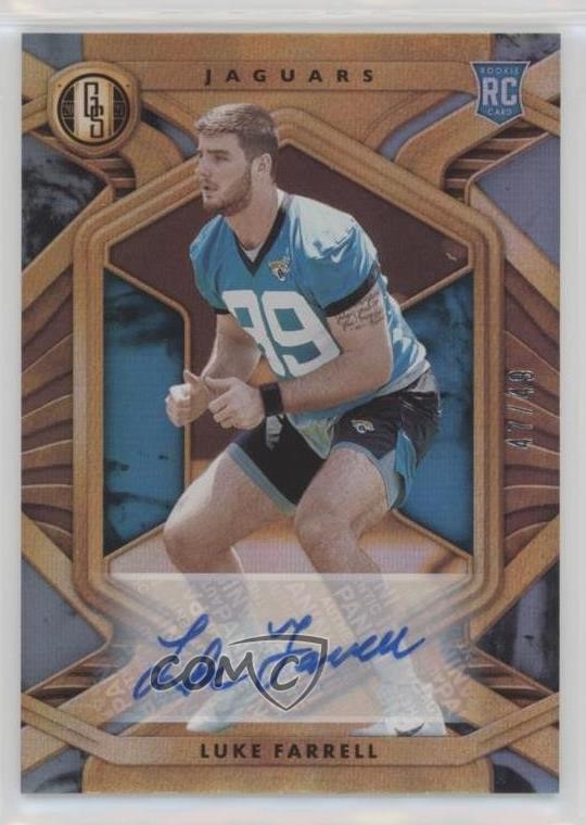Luke Farrell Panini Gold Standard #178 Rookie Autograph Platinum