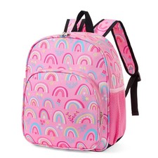 Kids Backpack For Girls Toddler Preschool Kindergarten Bookbag Pink Rainbow