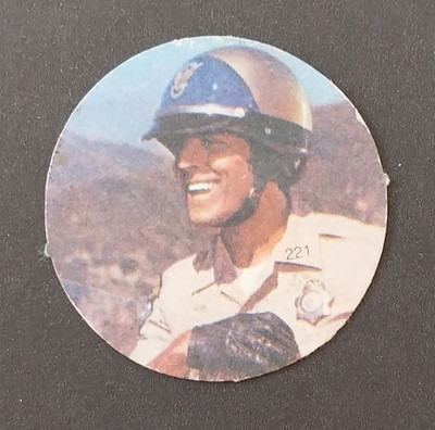 CHiPs TV Series Erik Estrada Rookie Disc 1980 Cromolandia Argentina Estrellas