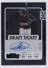 2021 Contenders Prospect Blue Draft Ticket 92/99 Jasson Dominguez Auto 4f5