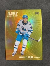 2025-26 Upper Deck Allure MICHAEL MISA Rookie Color Flow Orange-Yellow Sharks RC
