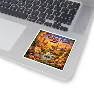 Cairo Sticker | Egypt Souvenir, Pyramids, Sphinx, Nile