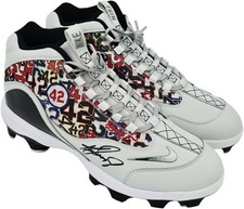 Ken Griffey Jr Auto White Nike Griffey 2 Mcs Jackie Robinson Day Baseball Cleats