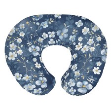 Wonderful Flowers Baby Nursing Pillow Covers for Boy Girl Vintage Blue Floral...