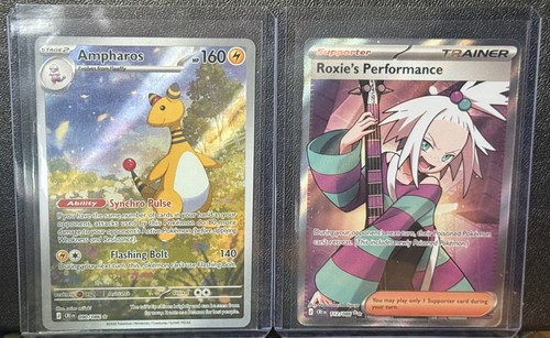 Pokemon Chaos Rising 2 Card Lot (Ampharos 090/086 & Roxie’s Performance 112/086)