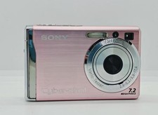 Pink / SONY Cyber-shot DSC-W80 7.2MP 3x optical zoom Digital Camera Test Good