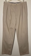 New Vtg 90s Polo Ralph Lauren Andrew Chino Pants Mens 38x34 Pleated Baggy Khaki