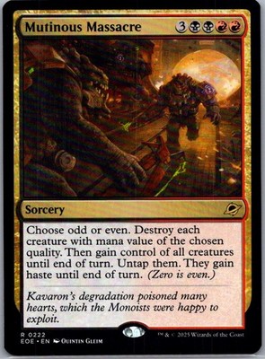 Mutinous Massacre (R) #222 Edge of Eternities MTG NM