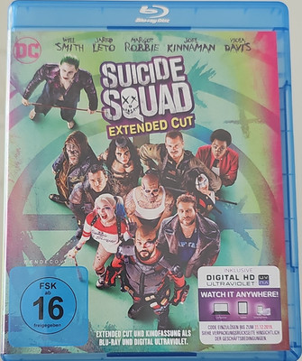 Warner Bros. Suicide Squad Extended Cut Blu-ray Wendecover Digital HD FSK 16