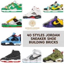 RESTOCK 3D Handcraft Jordan Sneaker bricks Sneakerhead 3D Building Block Toys