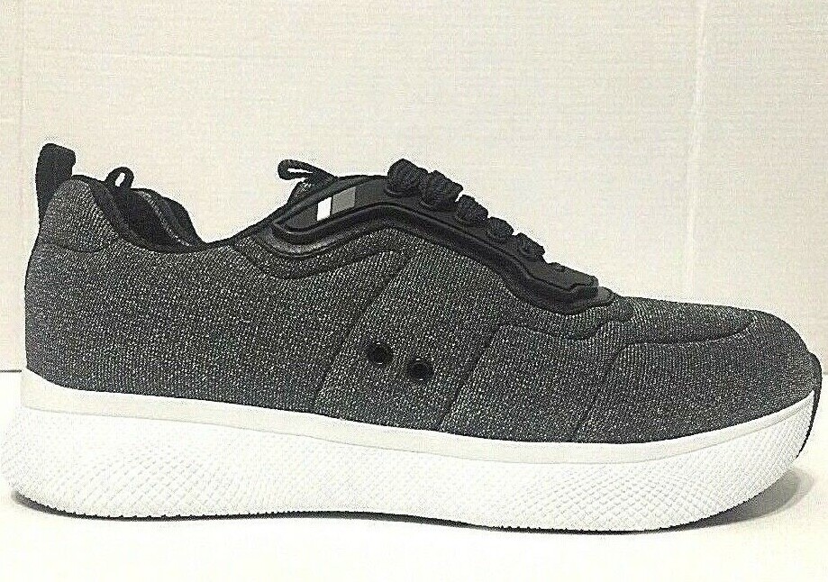 Prada Calzature Donna Sneakers Shoes Platform Low Top Gray Womens