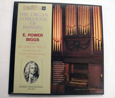 The Organ Concertos of Handel E Power Biggs Nos 1-6 Op. 4 - 33 1/3 RPM Records