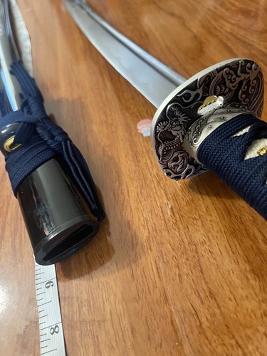 41'' 1060 cabon steel hand forged katana samurai sword"和道一文字わどいちもんじ"SHARPENED - Picture 7 of 18
