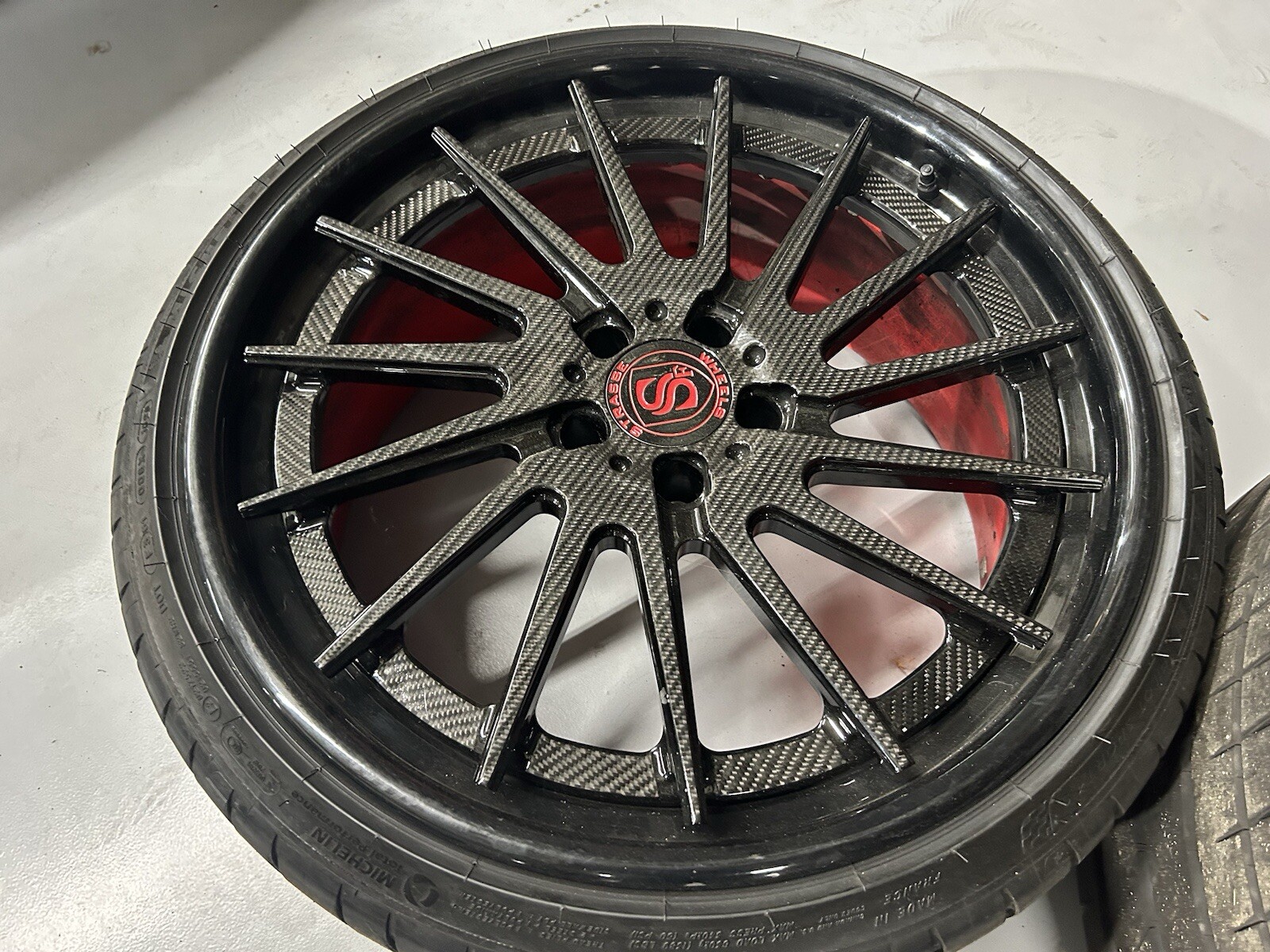 Strasse SV15T Wheels Carbon fiber 5x112 Mclaren Lamborghini Mercedes Audi
