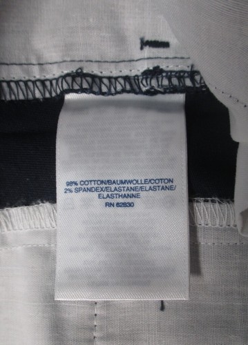 LANDS END Navy School Uniform Pencil Leg Chino Pants Girls 16 NEW - Picture 7 of 8