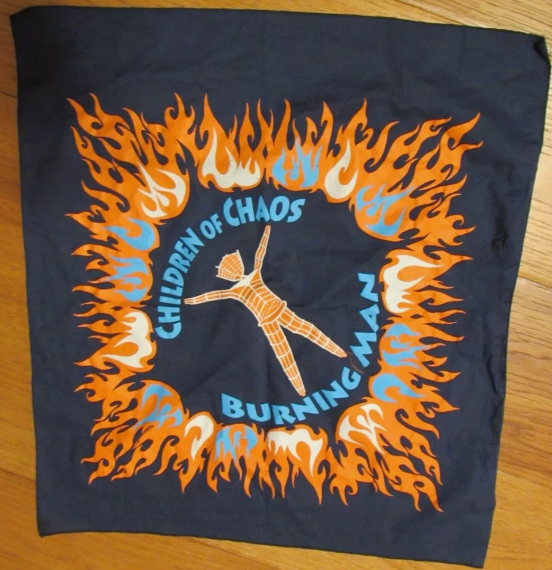 Pañuelo bufanda rara Burningman Children of Chaos máscara antipolvo 2019 Foto 2 de 3