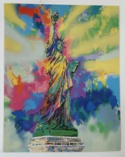 LeRoy Neiman Artists Collectible Post Card Lady Liberty Statue of Liberty 1985