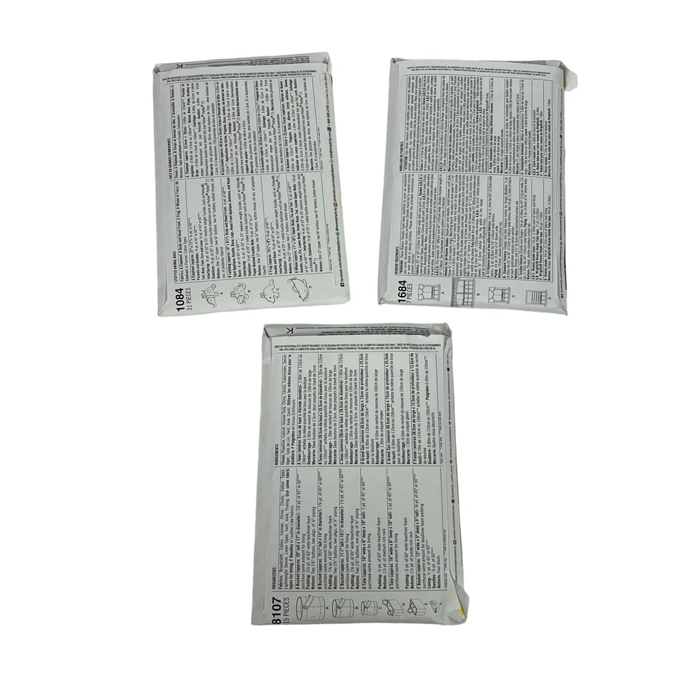 Simplicity Sewing Patterns Lot/3 Organizers/Window Treatments/Stuff Animal Bags - Image 2 of 4