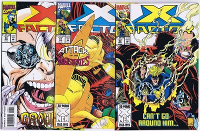 X-FACTOR # 90, 91, 93 US Comics 1992