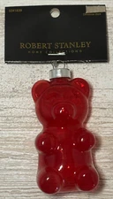 Robert Stanley Gummy Bear RED Glass Christmas Ornament Food Gummi Snack