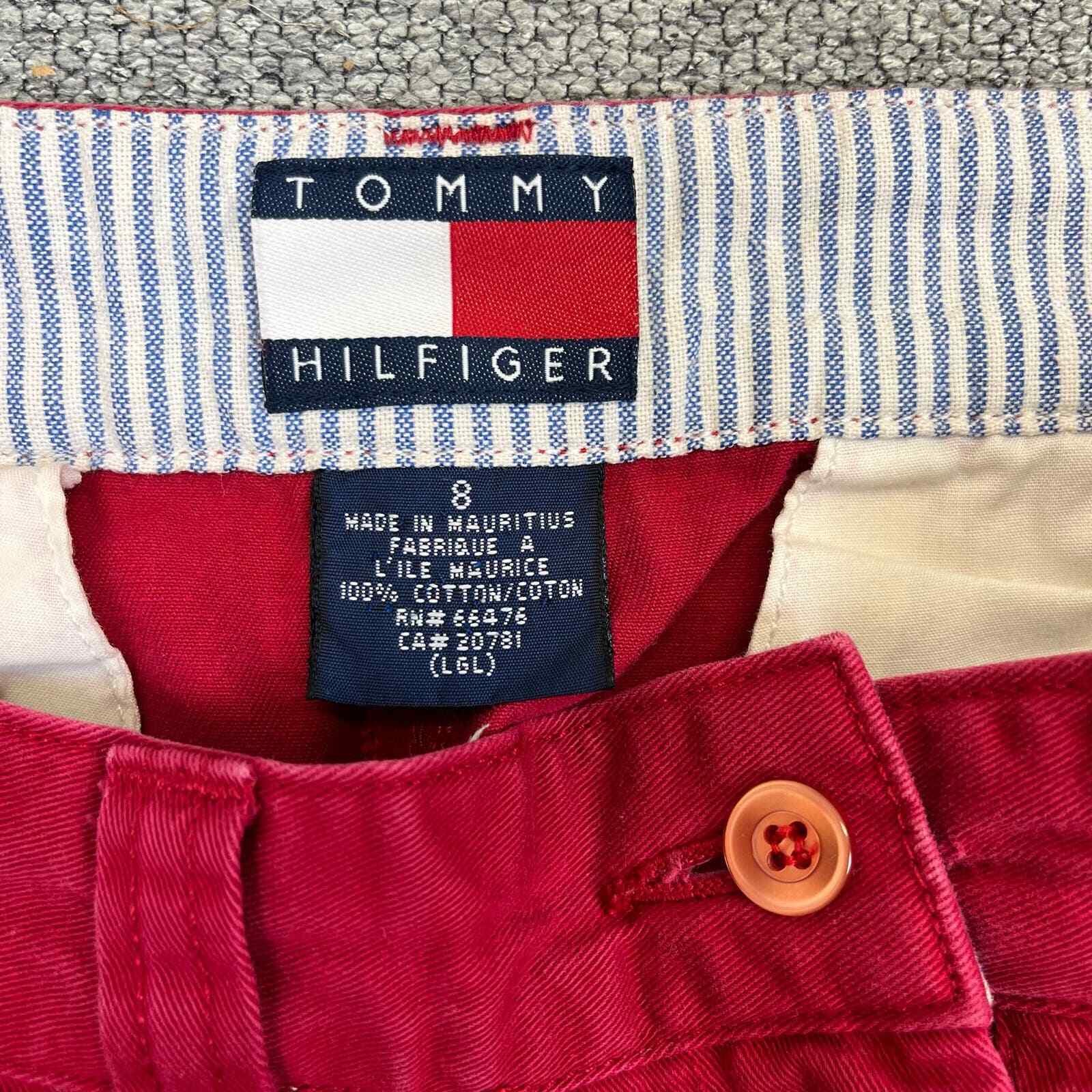 Vintage Tommy Hilfiger Bright Red Chino Pants Pre… - image 4