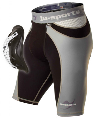 Ju-Sports Compression ProLine Short + Motion Pro Flexcup, ver.Größen, Muay Thai,
