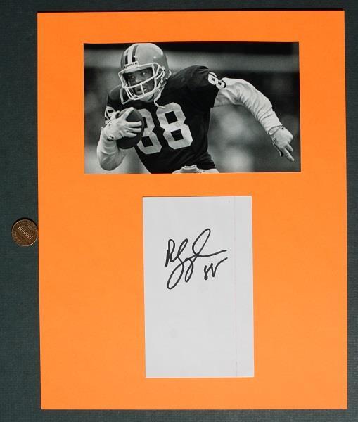1985-91 Cleveland Browns Reggie Langhorne signed / autographed