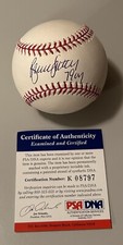 Bruce Sutter “79 CY” Signed Cards/ Cubs Official MLB Baseball! PSA/ DNA # K08797