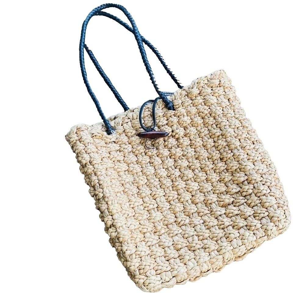 Mujeres Bolso de Hombro Bolsas vintage de paja, Bolsos y estuches