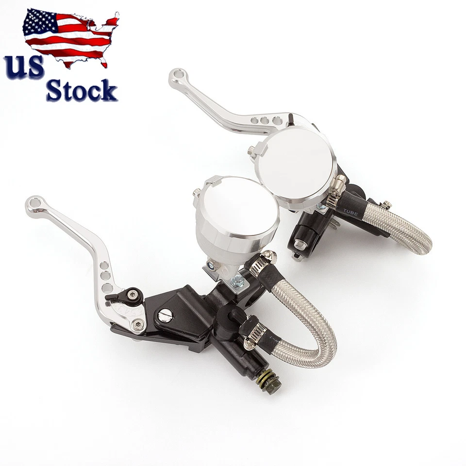 Aluminum Alloy Motorcycle Master Cylinder Reservoir Brake Clutch Hydraulic Lever - Image 3 of 4