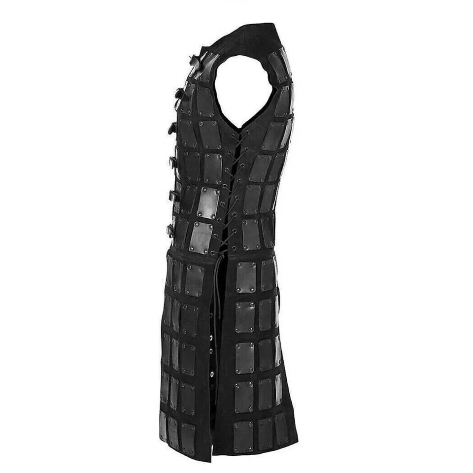 Camisa de corrente medieval rebitada plana 9 mm latão zig zag anel de presente de dia de Natal - Imagem 2 de 2