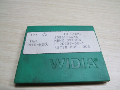 9 x Wendeplatte WIDIA MDHX 09T308 THM K10-K20  Wendeschneidplatten #LG9-9#
