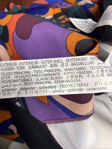 ZARA Womens XS Bold Multicolor Batik Bow Neck Mini Dress - Picture 17 of 17