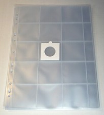 CONFEZIONE 10 FOGLI PER MONETE IN OBLO CORNICI + 150 OBLO DA PINZARE